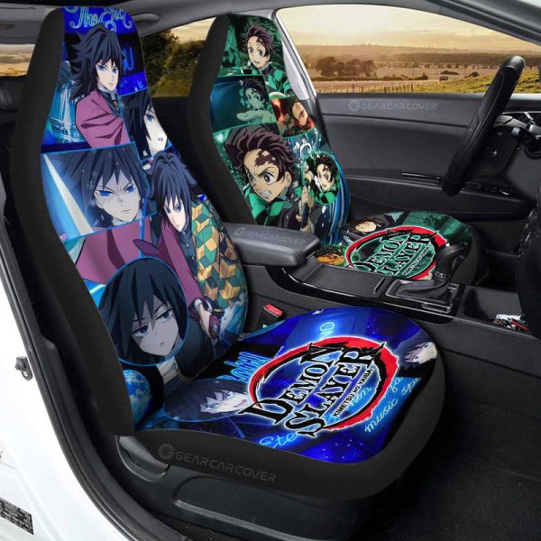 Tanjiro And Giyuu Car Seat Covers Custom