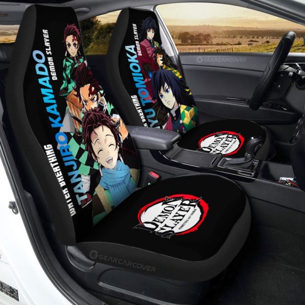 Tanjiro And Giyuu Car Seat Covers Custom