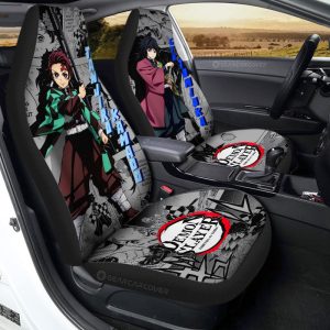 Tanjiro And Giyuu Car Seat Covers Custom Demon Slayer Anime Mix Mangas