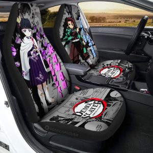 Tanjiro And Kanao Car Seat Covers Custom Demon Slayer Anime Mix Mangas