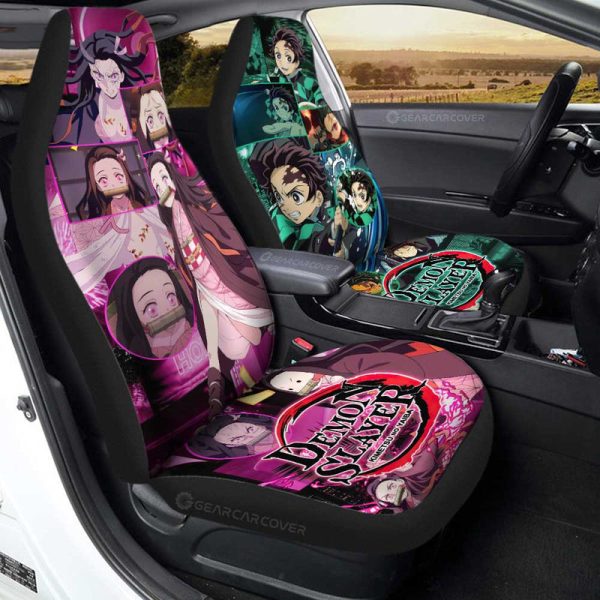 Tanjiro And Nezuko Car Seat Covers Custom