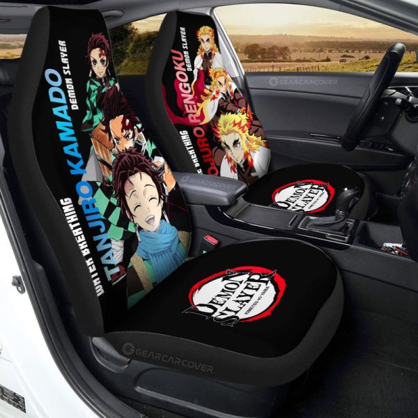 Tanjiro And Rengoku Car Seat Covers Custom