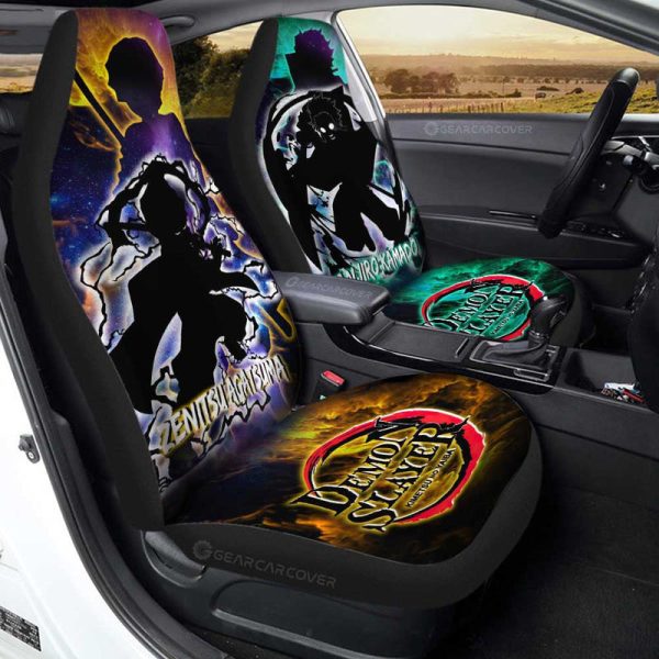 Tanjiro And Zenitsu Car Seat Covers Custom