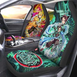 Tanjiro And Zenitsu Car Seat Covers Custom Car Accessories