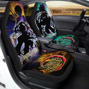 Tanjiro And Zenitsu Car Seat Covers Custom Demon Slayer Anime