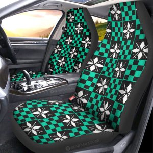 Tanjiro Kamado Car Seat Covers Custom Anime Car Accessories