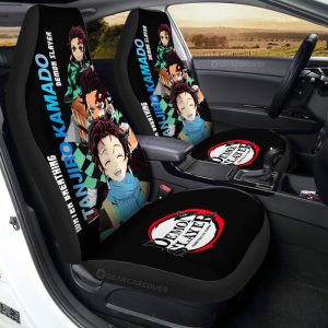 Tanjiro Kamado Car Seat Covers Custom Demon Slayer Anime