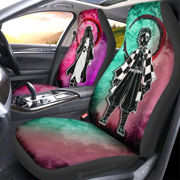 Tanjiro Nezuko Car Seat Covers Custom Car Accessories