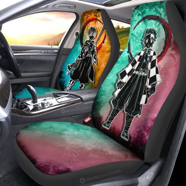 Tanjiro Zenitsu Car Seat Covers Custom Car Accessories