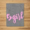 Team Girl Gender Reveal Baby Shower Fleece Blanket