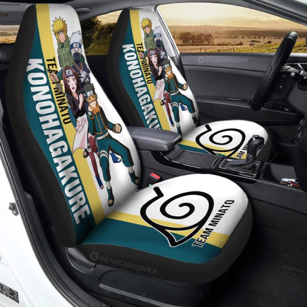 Team Minato Car Seat Covers Custom Anime Car Accessories