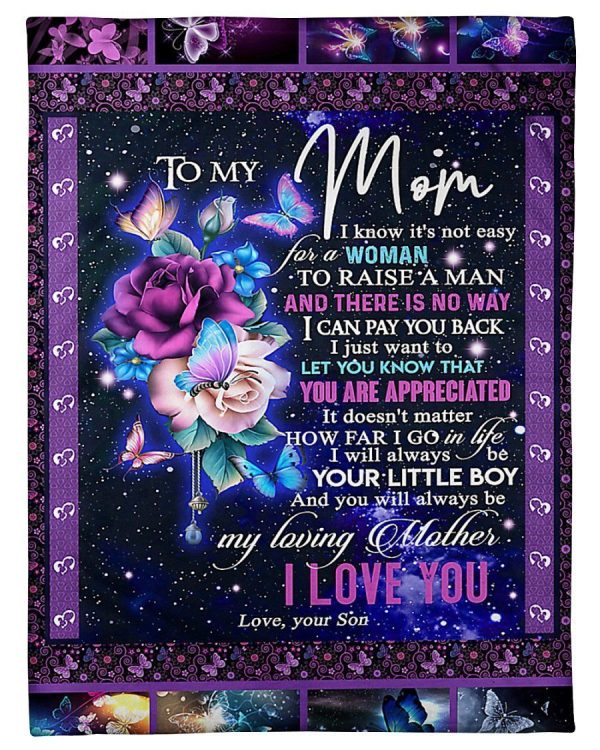 That’s Messages From Son With Love To Mom Blanket