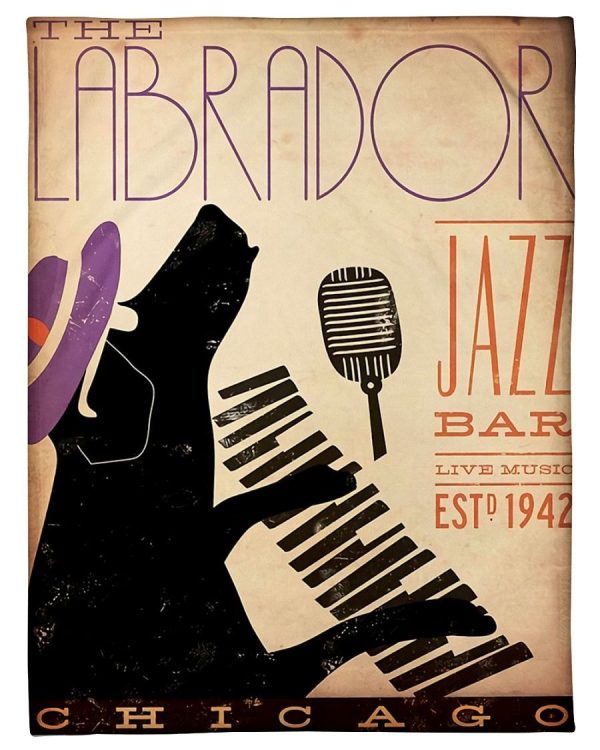 The Labrador Jazz Bar Chicago Blanket