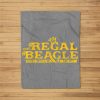 The Regal Beagle Funny Beagle Fleece Blanket