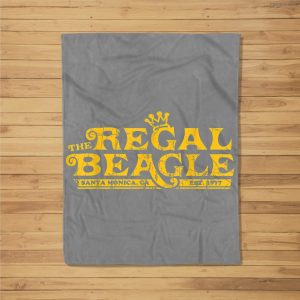 The Regal Beagle Funny Beagle Fleece Blanket