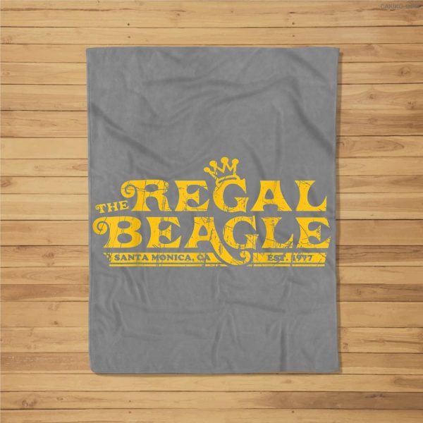 The Regal Beagle Funny Beagle Fleece Blanket