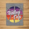 The Valley Oop Phoenix Basketball Retro Sunset Basketball Fleece Blanket