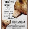 This Old Bear Will Always Have Your Back Great Gift From Mom To Daughter Blanket