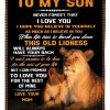 This Old Lionness Will Always Have Your Back Mom Gift For Son Blanket