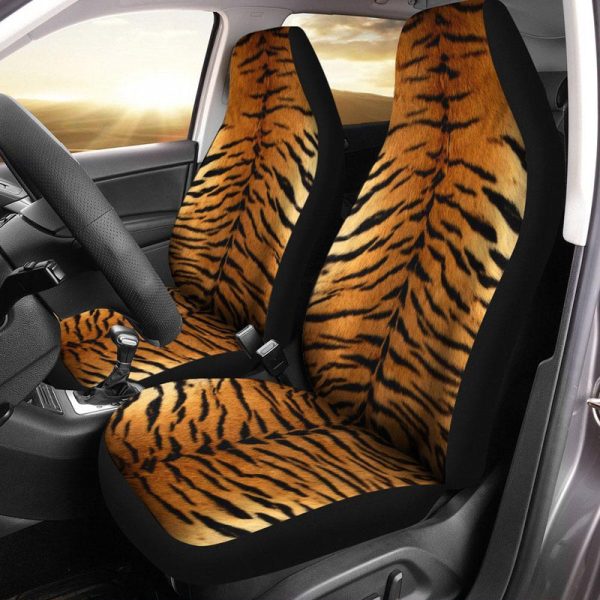 Tiger Car Seat Covers Printed Custom Animal Skin Car Accessories