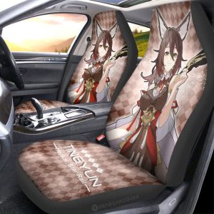 Tingyun Car Seat Covers Custom Honkai Star Rail Car Accessories