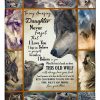 To My Amazing Daughter I Love You And Believe In You Wolf Symbol Blanket