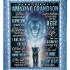 To My Amazing Grandson My Baby Boy Blanket