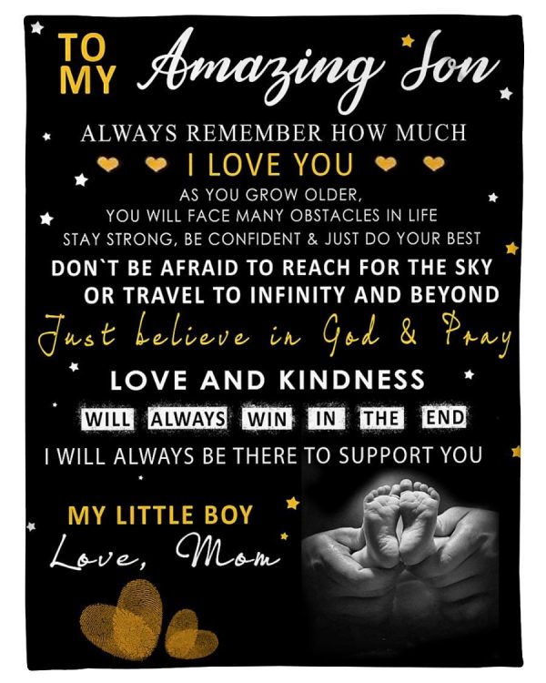 To My Amazing Son Love And Kindness Blanket