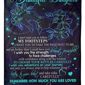 To My Beautiful Daughter Remember How Much You Are Loved Gifts From Mom Blanket