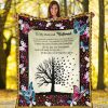 To My Beloved Husband Butterfly Tree  Soft Blanket