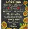 To My Boyfriend My Everything Blanket