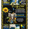 To My Child Elephant Down Syndrome Blanket