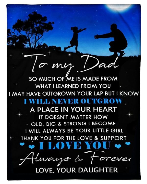 To My Dad Forever Always Blanket