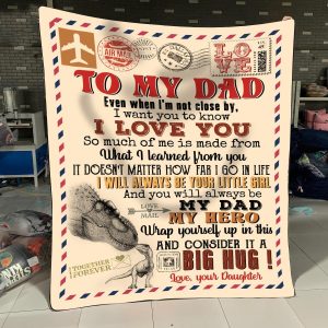 To My Dad – Dinosaur – Blanket