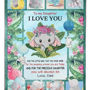 To My Daughter I Love You Your Dad Blanket