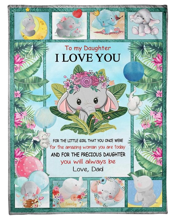 To My Daughter I Love You Your Dad Blanket