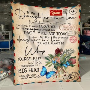 To My Daughter-In-Law – Protea – I Love You – Blanket