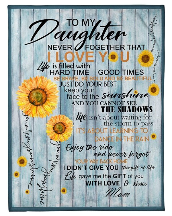 To My Daughter Mom Blanket