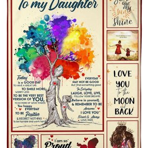 To My Daughter Tree Blanket