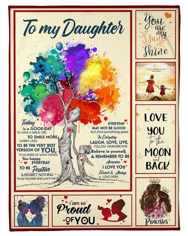 To My Daughter Tree Blanket