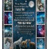 To My Daughter Wolf Blanket