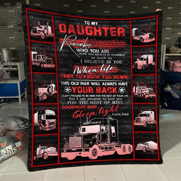 To My Daughter – Love You For The Rest Of Mine – Blanket