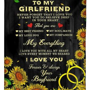 To My Girlfriend My Everything Blanket