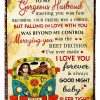 To My Gorgeous Husband Sleep Tight Blanket