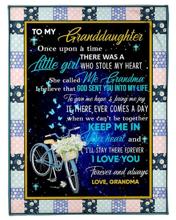 To My Granddaughter Grandma 2 Blanket