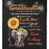 To My Granddaughter I Love You Forever And Always Custom Design Blanket