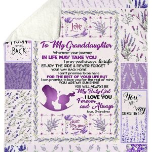 To My Granddaughter I Love You Forever Blanket