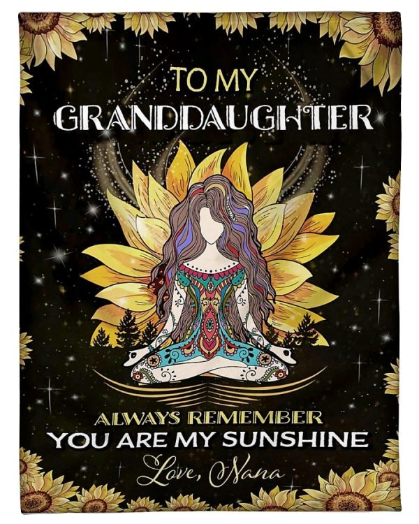 To My Granddaughter Love Nana Blanket