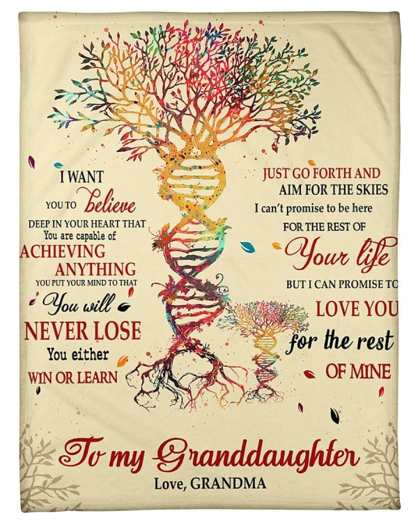 To My Granddaughter Never Lose Blanket