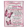 To My Granddaughter Stay Strong Be Confident Printed Blanket